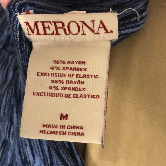 Navy and blue toned maxi skirt - Picture 3 of 3